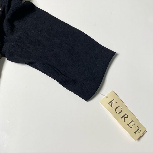 NWT Vintage Dead Stock Koret Embroidered Boho Button Front Blouse Women's Size S - Picture 3 of 16